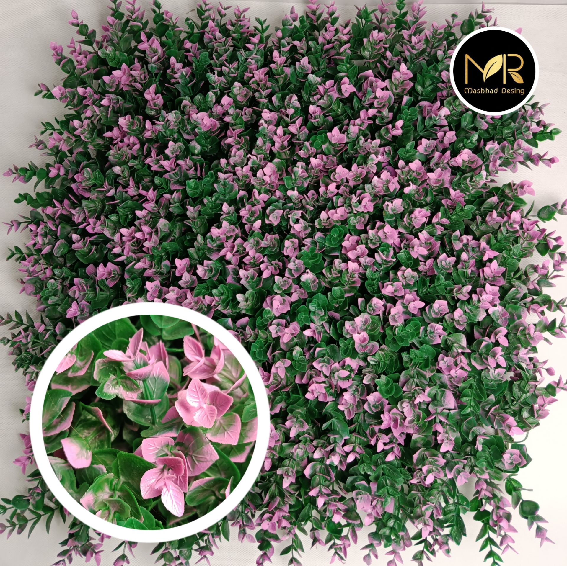 پنل گرین وال شمشاد رنگی صورتی