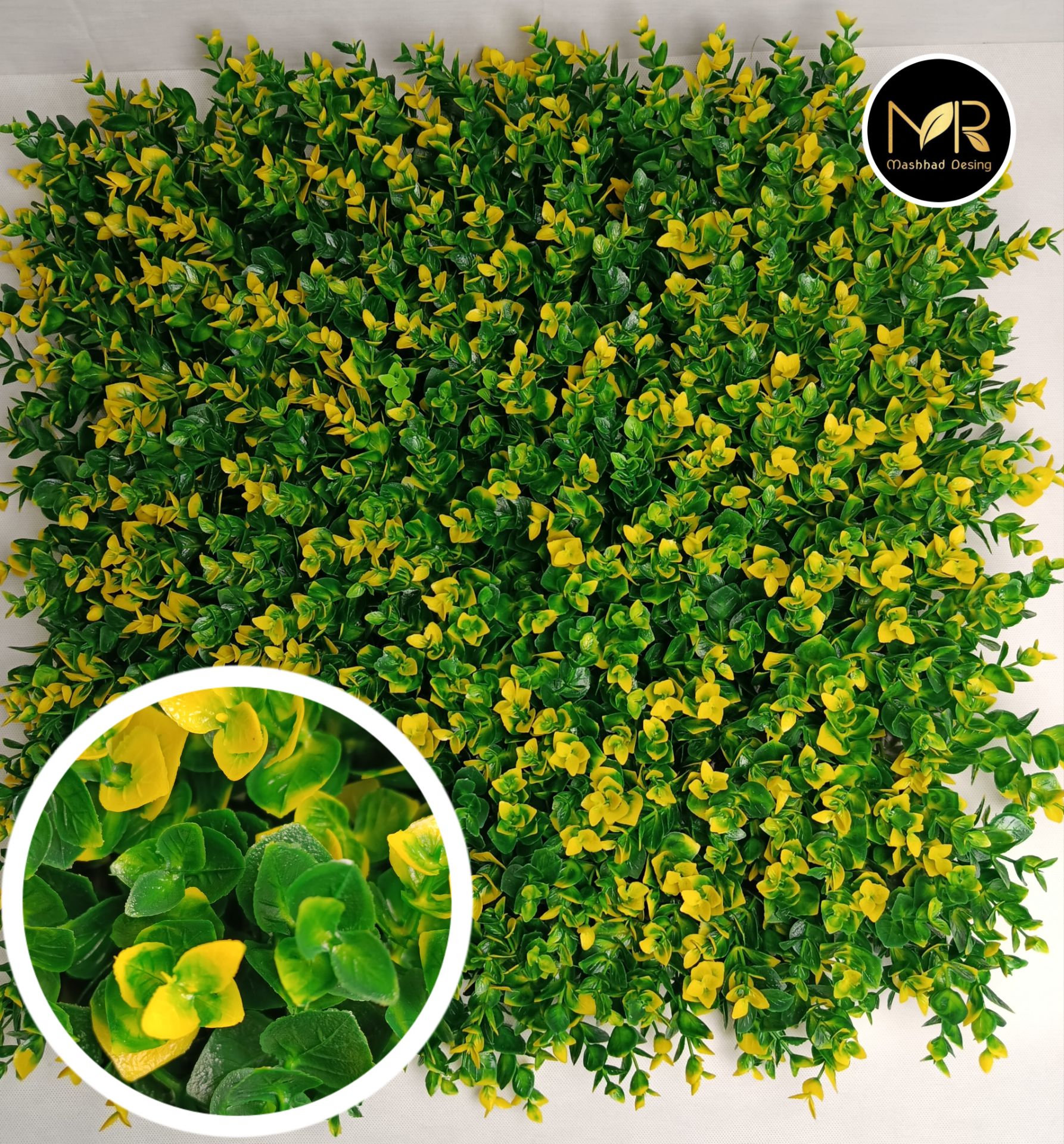 پنل گرین وال شمشاد رنگی زرد